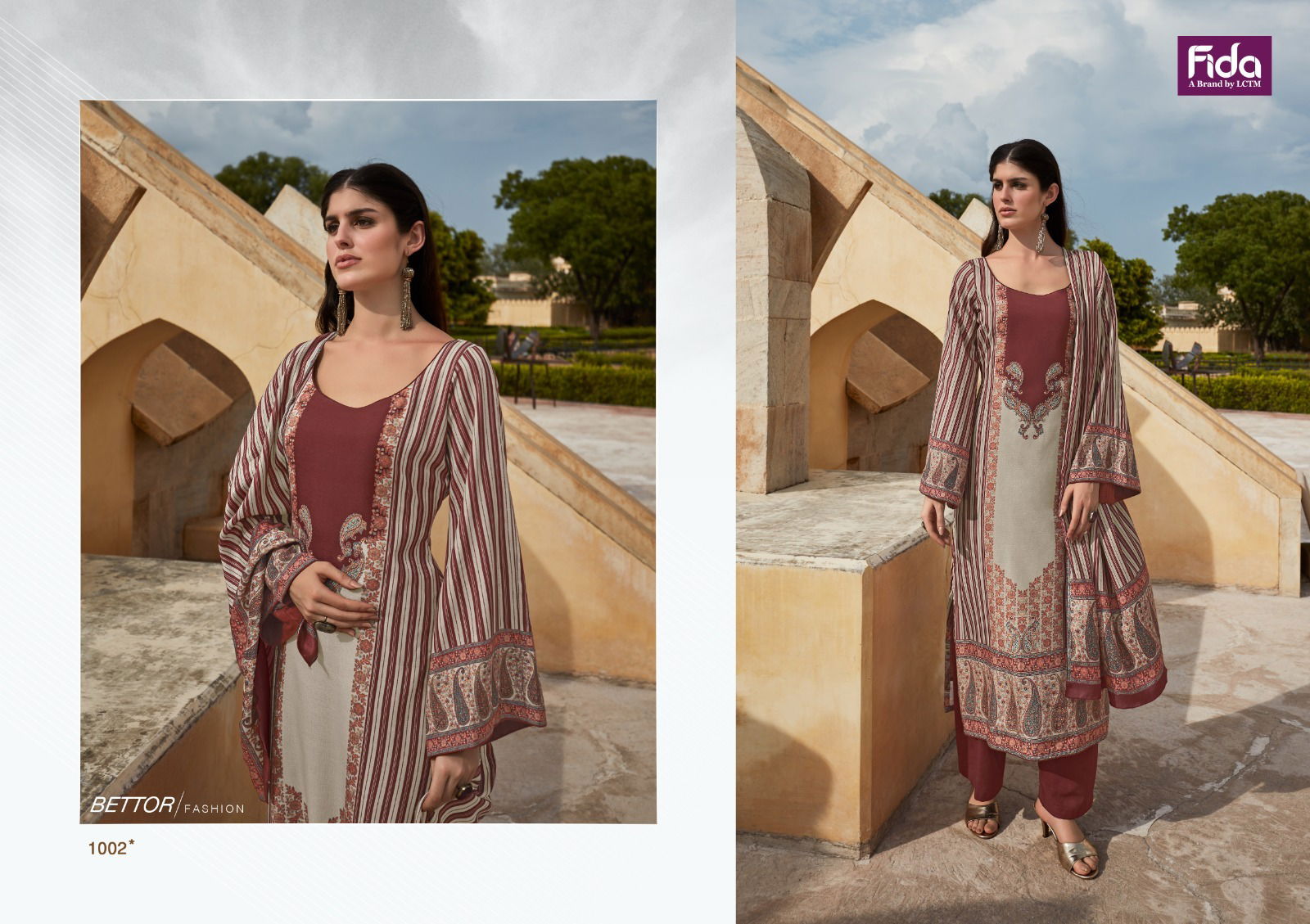 Nalani By Fida Printed Designer Salwar Suits Catalog